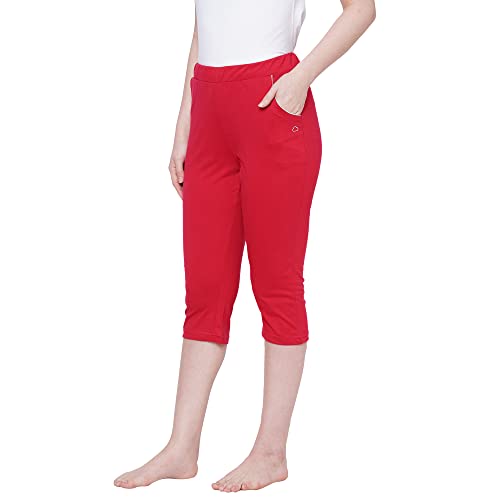 Image of Sweet Dreams Women's Cotton Solid Capri Pack of 1