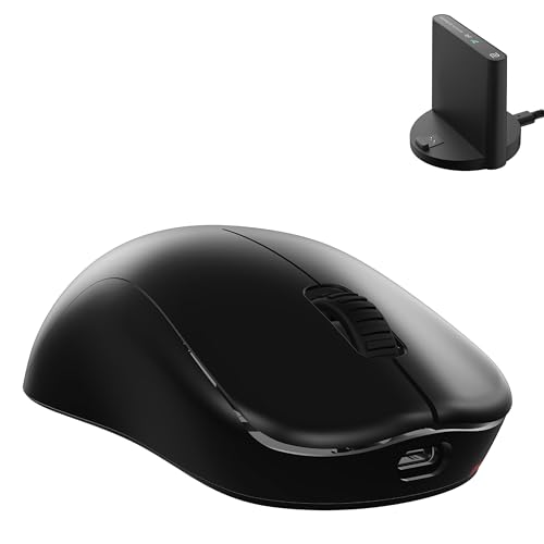 Image of BenQ Zowie U2-DW Wireless Symmetrical Gaming Mouse for Esports (Medium)|60g Lightweight|4000Hz Polling Rate with Enchanced Receiver|Driverless Plug & Play - 7 Buttons |PAW 3950 Sensor |Extra Skates