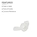 DTGN M3x0.5mm(DxP) Butterfly Wing Nuts - 10Pack - Good for Construction Industry - Nylon Butterfly Wing-Nut - White