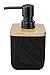 Produktbild Kleine Wolke Seifenspender Crossover, Accessoires, Farbe Schwarz, Material: Polyresin, Bambus, Länge 7,8 x Breite 7,8 x Höhe 15 cm