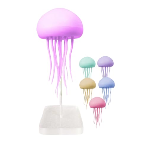 Lampe de méduse rechargeable avec 9 tentacules flexibles RVB