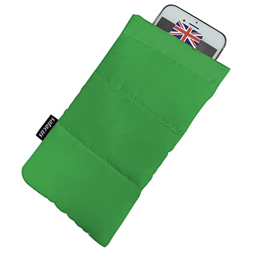 SAFACUS Étui thermique pour téléphone intelligent pour camping, randonnée, résistant au froid, pour iPhone 6/7/8/X/Xs/SE/11/12/13, Samsung Galaxy (vert) Cover