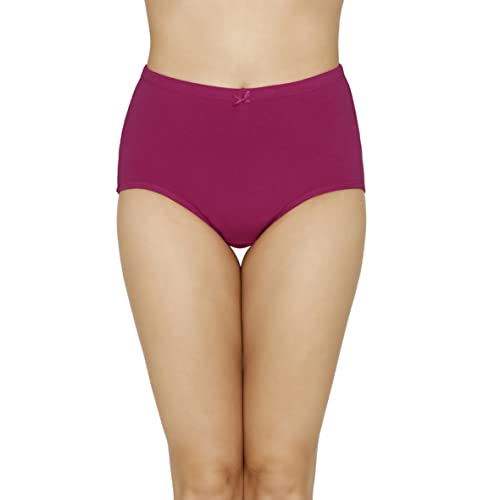 Image of Amante Solid High Rise Full Coverage Full Brief Panties (Pack of 3)