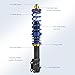 Suitable for Complete Coilover Strut Set (4) for 1995-2002 VW Cabrio & 1985-1999 Golf/Jetta - MK2 & MK3 Compatible