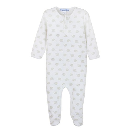 Feather Baby Boys Clothes Pima Cotton Long Sleeve Henley Sleep 'N Play Footie Romper