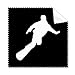 Skateboarding Sport Black Outline Cleaning Cloth Phone Screen Glasses Cleaner 5pcs