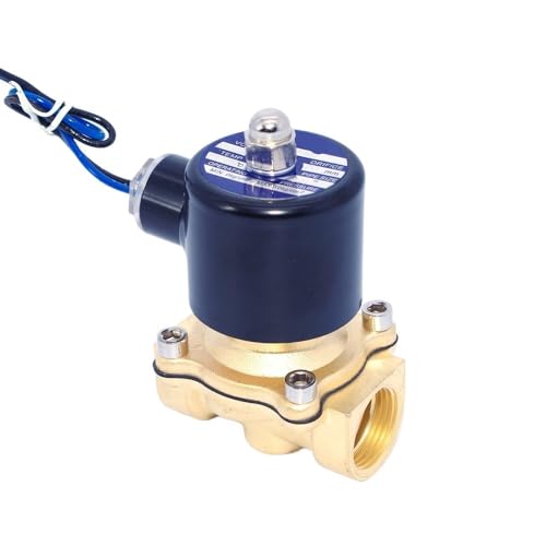 Válvula solenoide de agua de latón 3/8 NPT 24V NC de 16 mm electroválvula 2