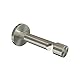 Flairdeco Träger offen mit Schraubkappe für 16 mm Ø Gardinenstange, 1-läufig, Metall, Edelstahl-Optik