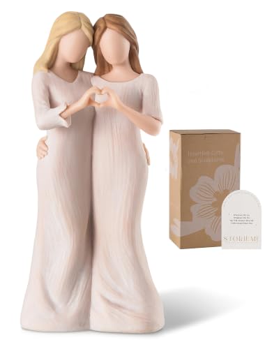 Storieme Sister Birthday Gifts for Women - Hand-Painted Sister Figurines