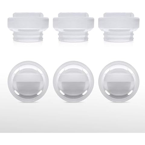 Replacement 6 Piece Duckbill Valves/Duck Bill Valve Compatible with Elvie Stride Wearable Breast Pump and for Momcozy S9 S10 S12 Pro/Tsrete Pumps, Accessories Made by Durceler, Not Original Parts Cover