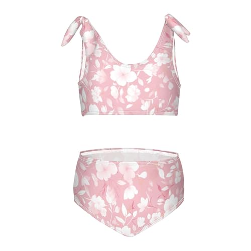 KLL Seamless Pattern Mexican Tacos Quesadillas Girl Two Piece Bikini Sets Scoop Neck Beach Swimwear Bathing Suit