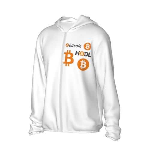 Bitcoin Logo HODL BTC Crypto Cryptocurrency Unisex Sun Protection Hoodie - Image 3