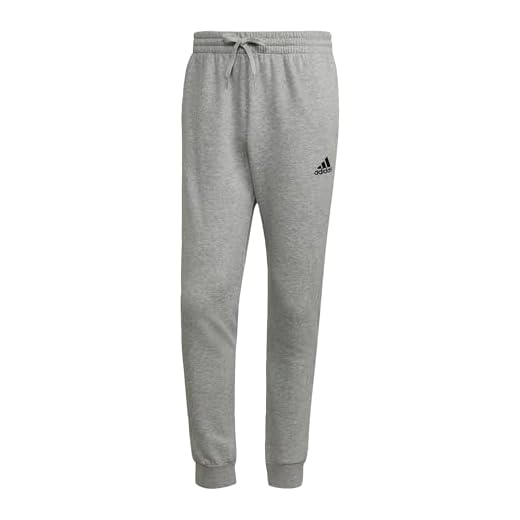adidas Regular Tracksuit Bottoms, Pantalones para Hombre, Gris (Medium Grey Heather/Black), L Short