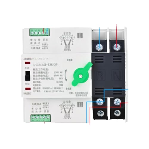 Disjoncteur inverseur 2P 220V 63A pour inverseur de source manuel