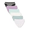 Amazon Essentials Women's Cotton High Leg Brief Underwear (Available in Plus Size), Pack of 6, Multicolor/Floral, Small