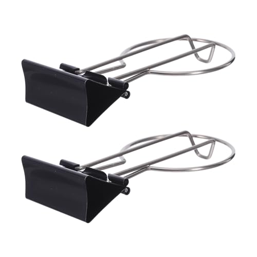 NUOBESTY Soporte para Tazas de Escritorio con Clip de Larga Duración, Portavasos Antiderrames para Oficina, Juego de 2 Piezas, Accesorio de Almacenamiento para Bebidas Hogar y Estudio
