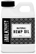 Real Milk Paint, Hemp Oil for Wood Finishing, Cutting Boards, Butcher Blocks, Countertops, Wood Utensils, Food Grade, 8 oz