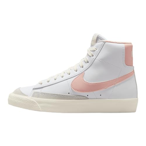 Nike Blazer Mid '77 Big Kids' Shoes (DA4086-128, White/Sail/Echo Pink)
