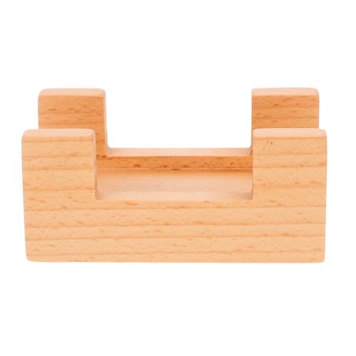 Plato para sushi estilo japonés con soporte de madera miniatura 1