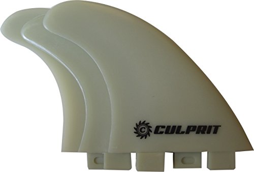 Culprit Surf C8 Thruster Fins - FCS G5 Style- White