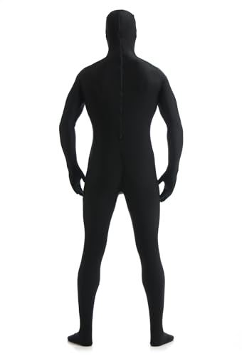 Image of ATHX Men's and Women's Spandex Open Face Bodysuit Costume Adult Stretchy Halloween Cosplay Body Suit Zentai Suit Outfits