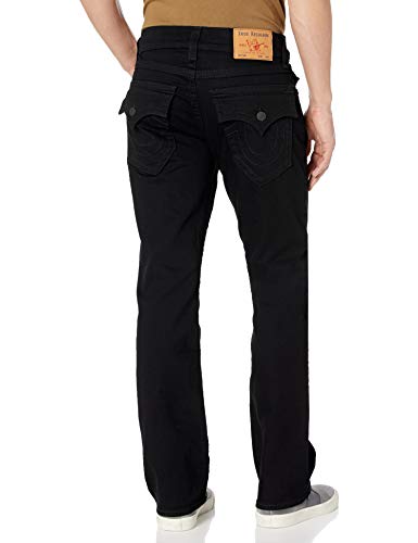 True Religion Mens Ricky Flap Sn 32 Inseam Jeans, Body Rinse Black, 36 Us #TOP1
