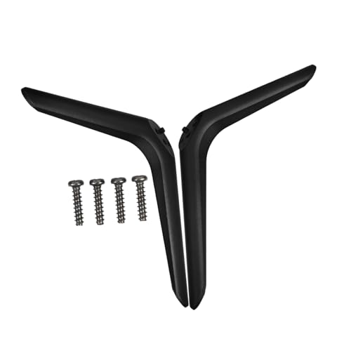 Cabilock 1 par de soportes de TV con soporte de TV con patas de unidad de TV, reemplazo de patas de TV, soporte universal para TV, patas de repuesto para TV, patas de base de TV, patas de plástico