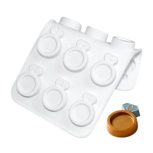 mostsom 3D Ring Shape Silicone Dessert Molds, Cake Molds for Baking, Mini Granola Bar, Chocolate Truffles, Whiskey Ice Cube Tray, Fondant Mould, Candy & Gummy Jelly Mold (C_ Ring) by mostsom - Image 5
