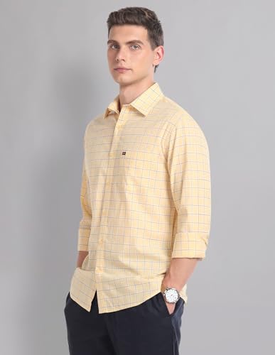 Image of AD by Arvind Tartan Check Cotton Summer Shirt