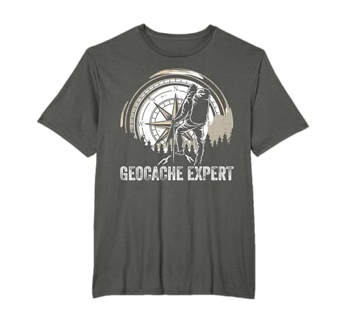 Geocaching Expert Geocacher Geocacher Outils de géocaching T-Shirt