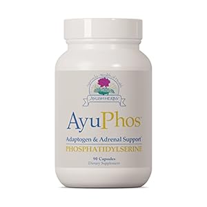 Ayush Herbs AyuPhos, Soy-Free Phosphatidylserine Brain Supplement, Powerful Memory and Mood Support, Promotes Athletic Recovery, 90 Vegetarian Capsules