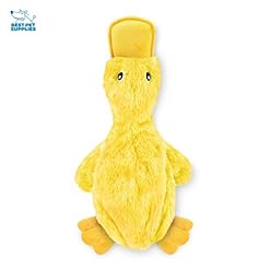 Alternative view of Best Pet Supplies Crinkle Dog Toy for Small, Medium, and Large Breeds, Cute No Stuffing Duck with Soft Squeaker, Fun for Indoor Puppies and Senior Pups, Plush No Mess Chew and Play - Yellow
