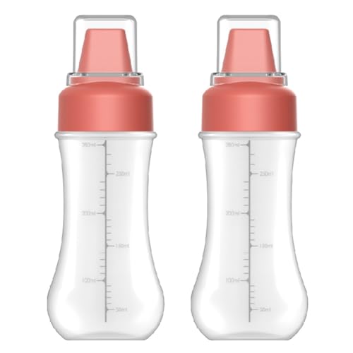 Uxsjakjsd Botella Exprimible con Múltiples Orificios para Salsa de Tomate, Ensalada de Barbacoa, 350 Ml, Recipiente para Aderezo de Tomate B