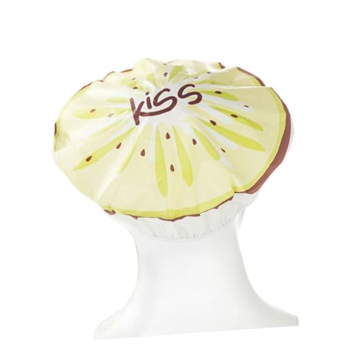 OATIPHO 10 Piezas Gorro de Ducha de Frutas Cartoon Eva Juego Diseño de Naranja y Pitaya Gorro de Baño para Adultos