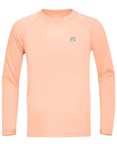 Image of Boys UPF 50+ Swim Shirt Long Sleeve, 1 or 2 Pack Rash Guard Tops