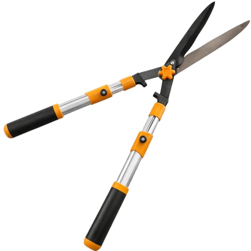 Topolenashop Cesoie Tagliasiepi Telescopiche 27–34” (680–870 mm) – Forbici da Giardino Regolabili con Manici in Alluminio – Tagliasiepi Manuale per Siepi e Arbusti | 352341
