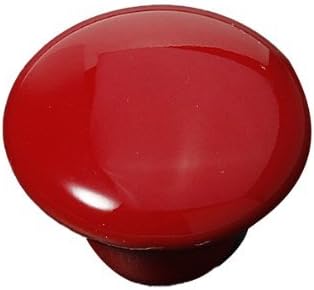 Ceramic Pull Handle Ceramic Knobs Door Knobs2pcs 39.5mm Red Simple RedCeramic Round Shape Pull Handles Cabinet Drawer Door Cupboard Pull Knobs Pull Handles Kid's Room Great & Fun Decor (Color : Red)