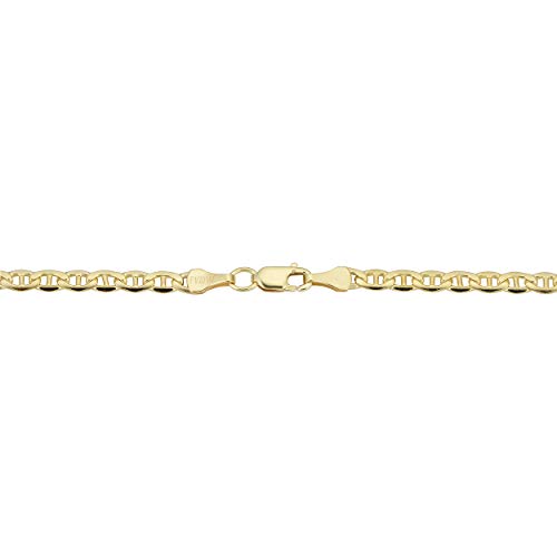 Kooljewelry 14k Yellow Gold Filled Mariner Link Bracelet (3.3 mm, 8.5 inch) - Image 3