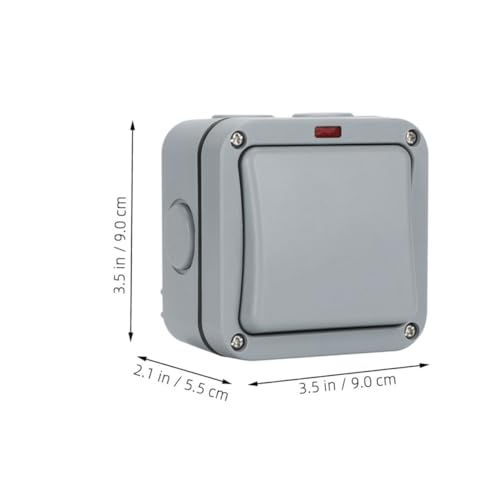 Interrupteur étanche IP65 20A résistant aux intempéries pour contrôle d'accès - 2