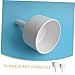 JEWEDECO Scientific Laboratory Filling Funnels Set 2pcs 100ml and 60ml Wide Mouth Liquid Filter Funnels for Lab and Industrial Use