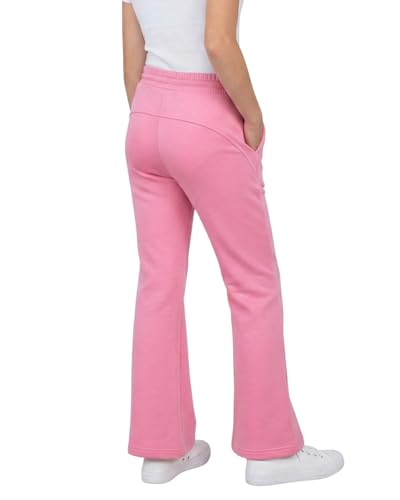Image of WELAKEN Girls Sweatpants for Casual & Athletic - Kids Flared Pants Bell-Bottom Trousers with Pockets