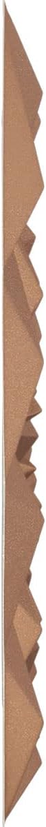 Ekena Millwork 19 5/8"W x 19 5/8"H Leto EnduraWall Decorative 3D Wall Panel, Aged Copper (Covers 2.67 Sq. Ft.