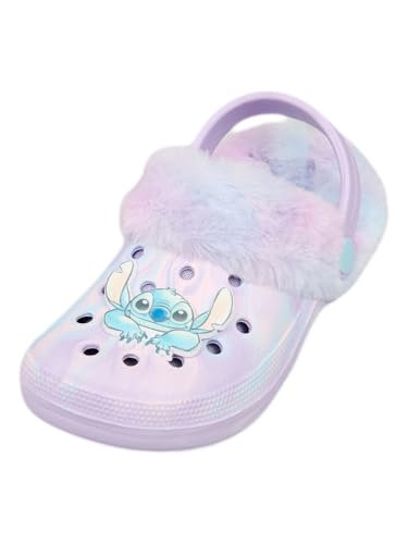Sandales Stitch pour filles en lilas pastel avec doublure fourrure