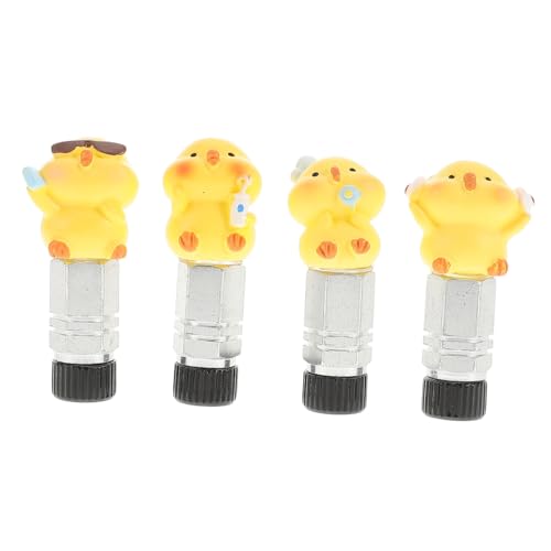 4pcs Tapas para Válvula de Neumáticos de Bicicleta Adaptador de Núcleos Tubeless para Bicicleta Diseño Conveniente de Inflado Rápido Pack Familiar miniatura 1