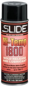 Slide Hi-Temp 1800 White Release Agent - 12 oz Aerosol Can - Paintable - 44110 12OZ [PRICE is per CAN]