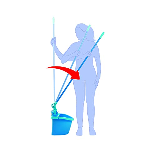 Spontex Magic Hook Mikrofaser Bodenwischer-Set mit Eimer und Wringsystem, schnelle und komfortable Bodenreinigung, inkl. 2 Mikrofaserbezüge, 1 Set – Bild 6