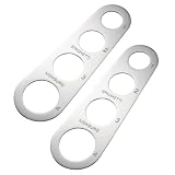 LUDHEP Medidor de Espaguetis Acero Inoxidable, 2 Piezas, Gadgets de Control de Pasta Con 4 Orificios, Herramientas de Ayuda, cocina pasta, regla, medida, control de porciones, restaurantes