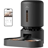 PETLIBRO 自動給餌器 えさやり器 自動餌やり器 カメラ付 1080P 暗視機能 2.4G 5G WiFi対応 フード残量不足検知 詰まり防止センサー 動体検知 音声検知 スマホ遠隔 大容量 見守り ペット用 猫用 中小犬用 二匹向け 5L ブラック ゴールデンウィーク留守対策