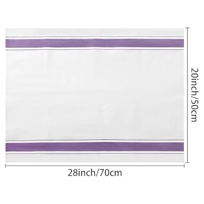 uxcell Geschirrtuch, 50 cm x 70 cm, saugfähige Baumwollleinen-Küchentücher, für Hotels, Restaurants und Zuhause, Geschirrhandtuch-Set Lila Pack of 2 – Bild 4