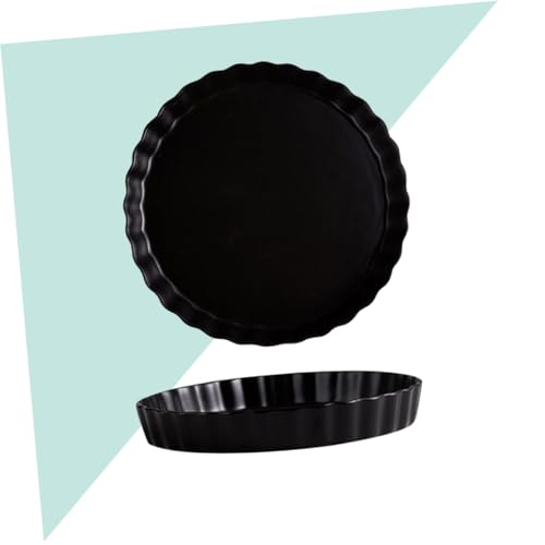 Plato negro redondo para sushi y comidas diarias miniatura 7